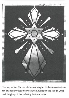 star of the Christ child announcing his birth