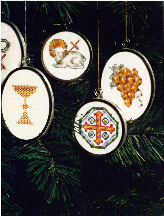 Chrismons counted cross stitch picture 2