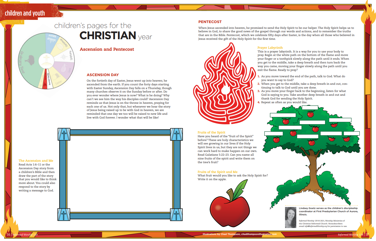 Children's Pages Ascension Day and Pentecost