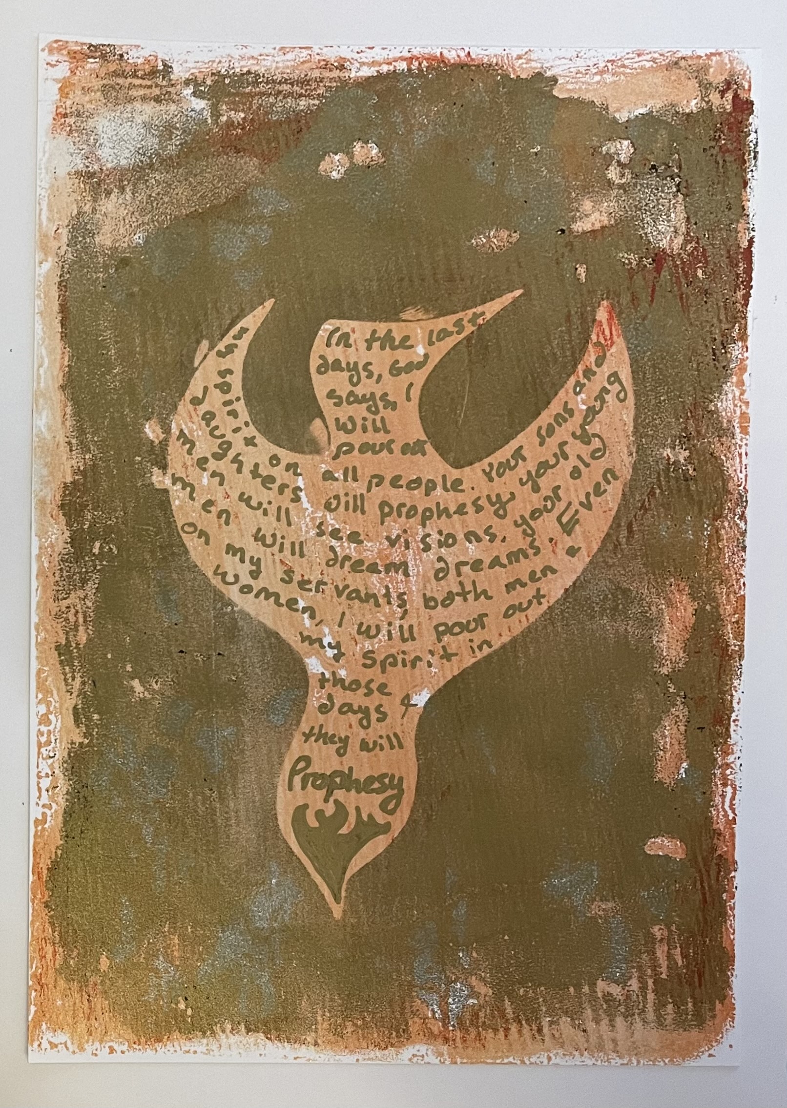 Dove with bible Verse