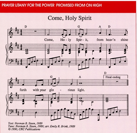 Come, Holy Spirit music
