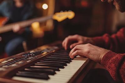 Pianist and guitar