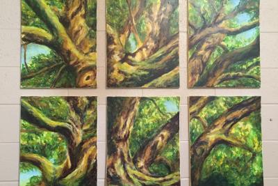 Tree in six panels