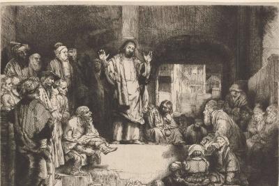 Title Image Christ Preaching, Rembrandt