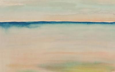 Watercolor abstract painting