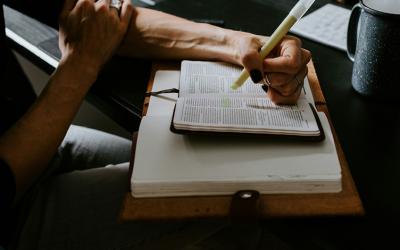 Highlighting in a bible