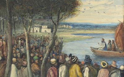 Jesus preaches on discipleship 