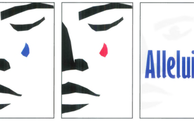 Face of Christ as it changes from Lent to Good Friday and Easter