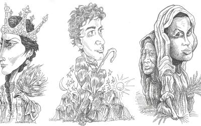 caricatures by Jack Harkema