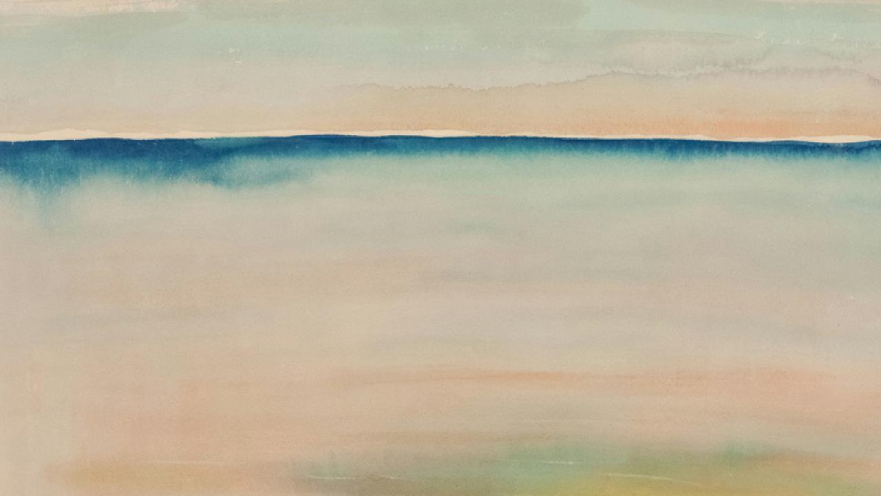 Watercolor abstract painting