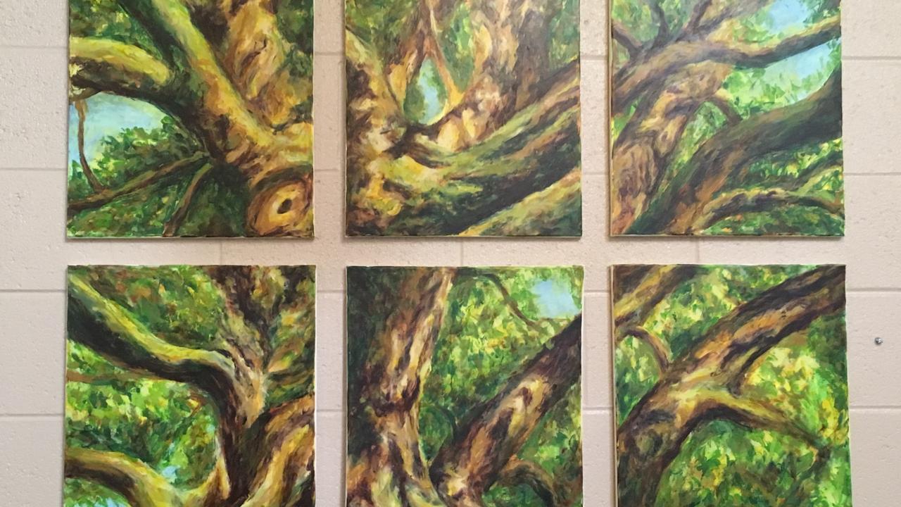 Tree in six panels