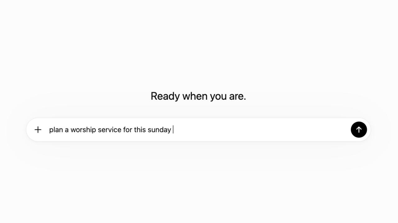 AI Church service
