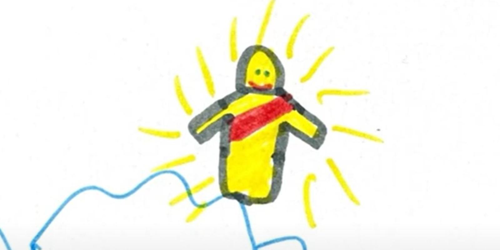 Child's Drawing: Ascension