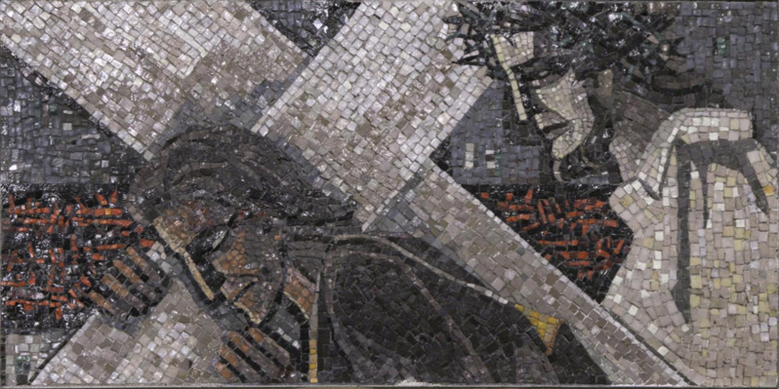 	Loire, Gabriel, 1904-1996. Carrying the cross of Christ, from Art in the Christian Tradition, a project of the Vanderbilt Divinity Library, Nashville, TN. https://diglib.library.vanderbilt.edu/act-imagelink.pl?RC=55872 [retrieved January 29, 2026]. Original source: https://www.flickr.com/photos/paullew/12967802435.