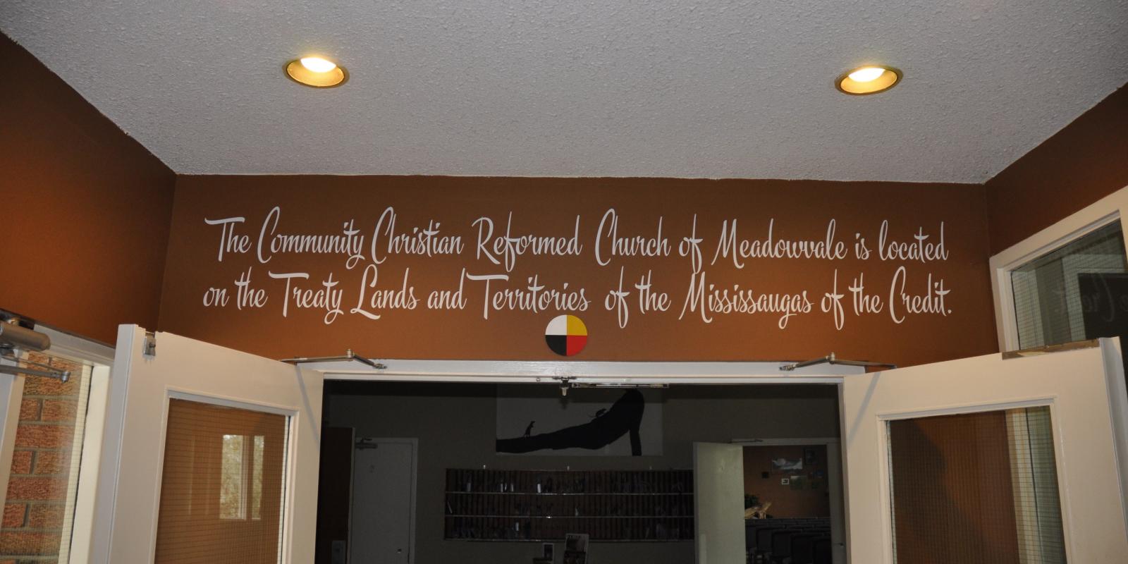 Land Acknowledgement Photo by Anita Van Zeumeren