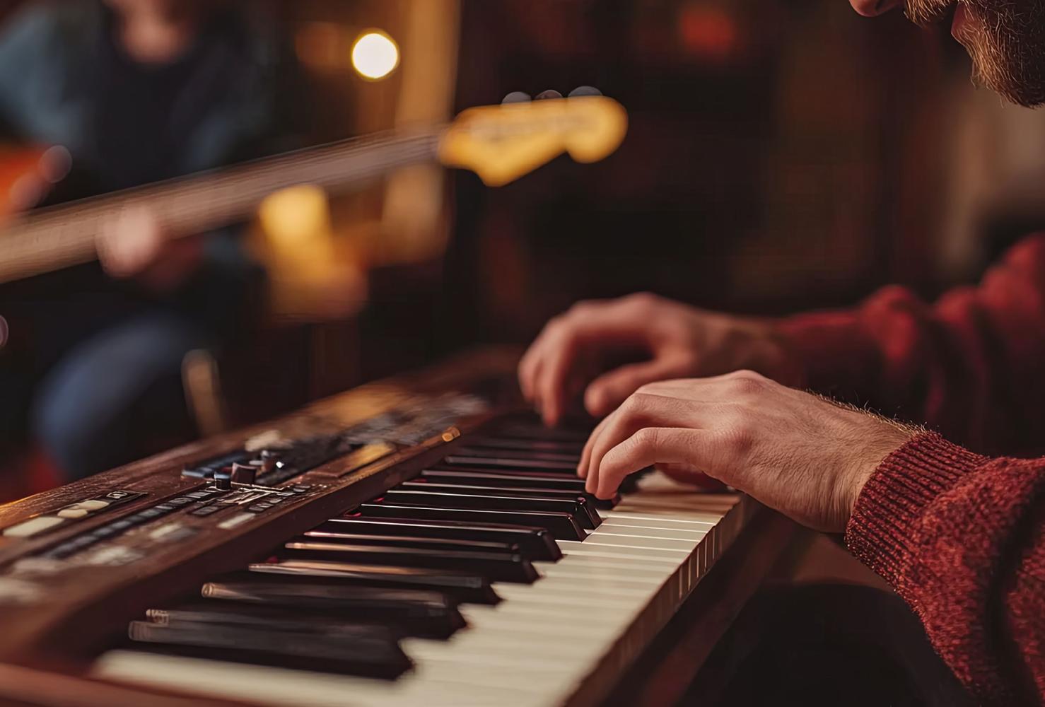 Pianist and guitar